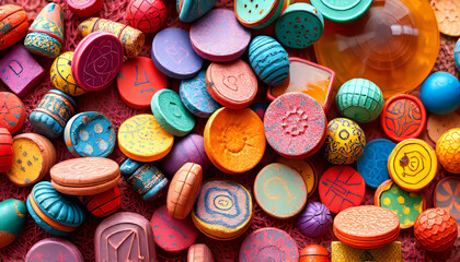 colorful easter eggs