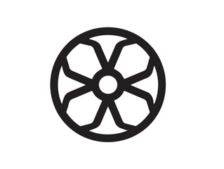 Obraz premium Contemporary Exhaust Fan Stock Image with Simplified Line Art Graphics