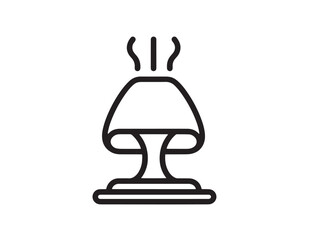 Minimalistic facial steamer stock image with elegant clean design