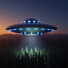 ufo in the night