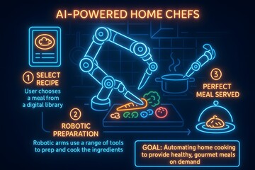 AI Home Chef Automation with Smart Cooking Assistance for Modern Kitchens