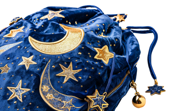 Fashionable Backpack Featuring Constellation Design on white background - Powered by Adobe