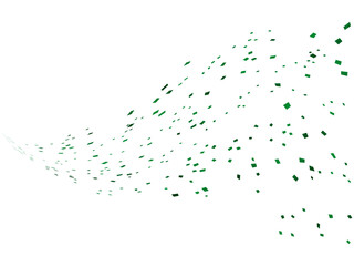 紙吹雪、m17緑、9波50