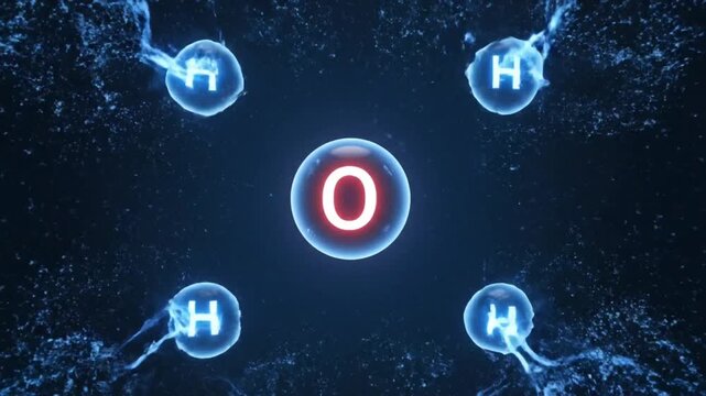 glowing molecular structure science technology concept