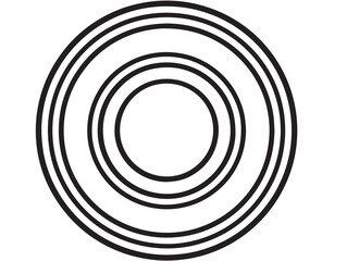 Artistic Zoom Lens Vector Icon in Modern Minimal Line Art