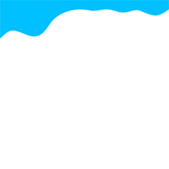 Obraz premium Light Blue Wave Border