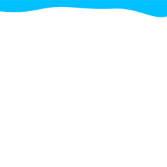 Light Blue Wave Border