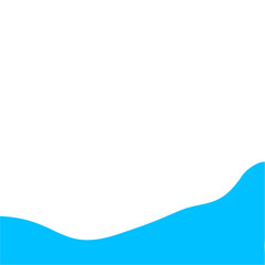 Light Blue Wave Border