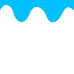 Light Blue Wave Border