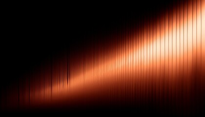 Naklejka premium Glowing white-to-orange glass gradient with soft yellow tones on a black backdrop. The composition features a smooth, shiny surface with a sense of motion and depth.