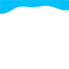 Light Blue Wave Border