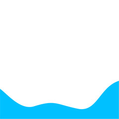 Light Blue Wave Border