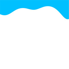 Light Blue Wave Border