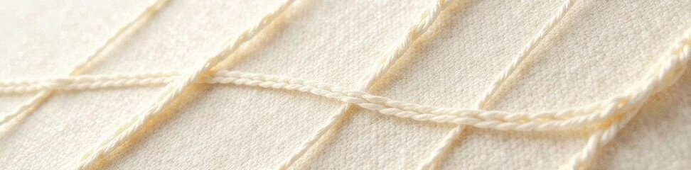 Subtle, intersecting stitch lines on a neutral background , light, illustration, white