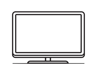 Clean Vector Illustration of OLED TV Device Icon