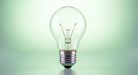 light bulb with green background