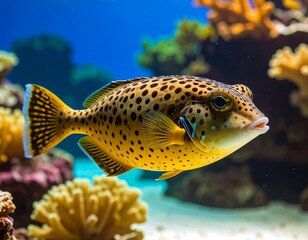 Obraz premium Tropical fish in coral reef tank