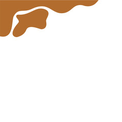 Obraz premium Chocolate Blob Border