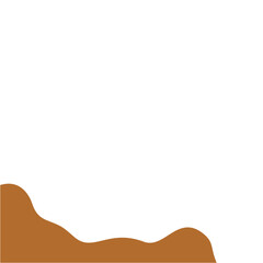 Obraz premium Chocolate Blob Border
