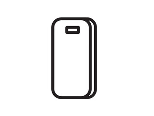 Portable Power Bank Vector Icon with Modern Minimalist Appeal