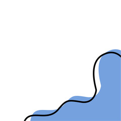 Obraz premium Scandinavian Blob Border