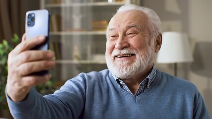 Senior man taking selfie - Powered by Adobe