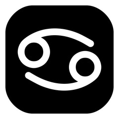 Zodiac sign vector in the square