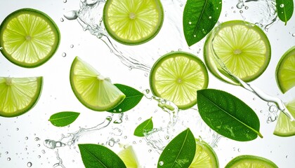 seamless pattern with lime