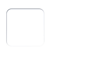 Simple square frame with rounded corners, a minimalist design