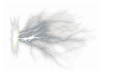 Electric lightning striking with powerful energy and motion, the force of nature is incredible