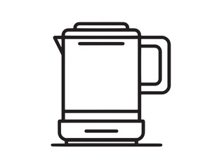 Stylish Small Appliances Line Art Vector Illustration