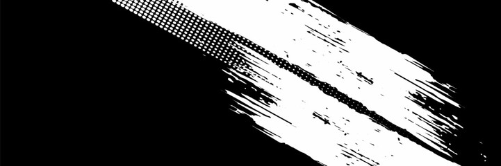 Grunge badge brush, hand drawn black sticker. eps 10