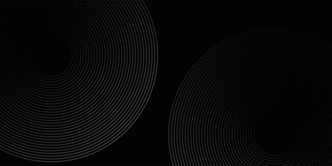 Abstract modern gradient horizontal template background. Trendy bright circle lines creative design. Minimal style graphic elements. Suit for poster, cover, banner, flyer, brochure, presentation