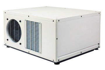 Fototapeta premium Industrial air conditioning with a fan isolated with transparent background