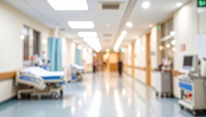 Blurred hospital background