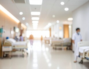 Blurred hospital background
