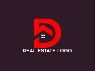 Luxury gold real estate logo design	