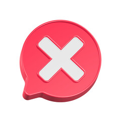 A glossy red circle with a white cross, a common icon for web design, symbolizing a cancel action