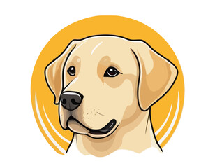 Labrador Retriever dog digital Art, Intricate Powerful and Ready for Print or Web, Sharp Details. Strong Identity. Timeless Design, Symbolize Strength, Courage 