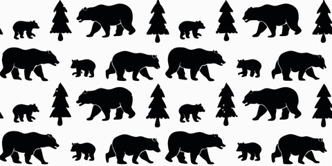 vector silhouettes of animals