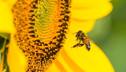 Bee in sunflower
