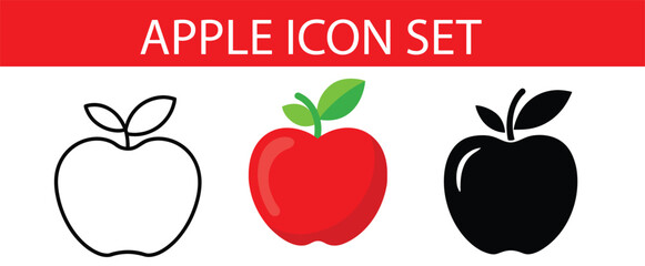 set of apples