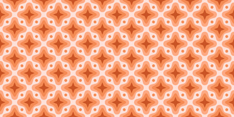 Abstract Orange Starburst Pattern Design