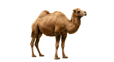 Isolated camel photo on black background for desert animal wildlife and nature photography projects use camel isolated on transparent white background