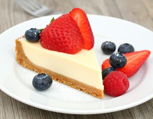 dessert, cake, food, fruit, sweet, strawberry, cream, berry, pastry, raspberry, plate, tart, fresh, pie, delicious, cheesecake, white, gourmet, red, berries, chocolate, breakfast, sugar, strawberries,