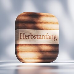 Herbstanfang Holzform
