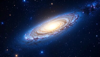 Fototapeta premium Spiral galaxy in deep space