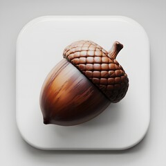 Eichel aus Schokolade