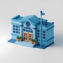 Blaue Geb&auml;udeminimalismus