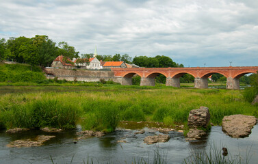 Latvia, Kuldiga is a small town in the east of Latvia. It is famous for its waterfalls (of the Venta River), which are the widest on the European continent and attract many visitors. 